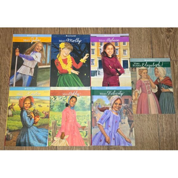 8 American Girl Meet Books Rebecca Felicity Addy Molly +Chrissa DVD Girl of Year - Picture 3 of 6